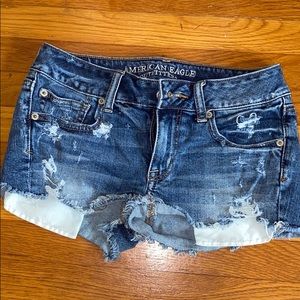 American Eagle ripped jean shorts